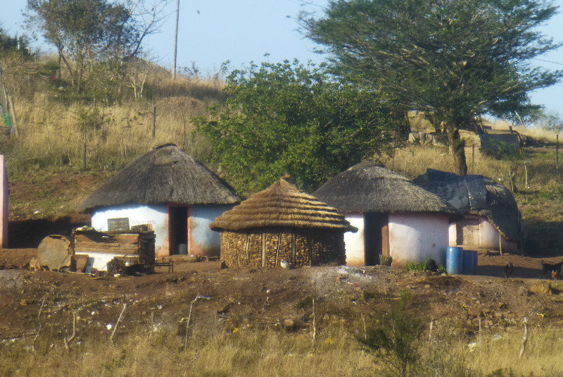 traditional rondavel huts