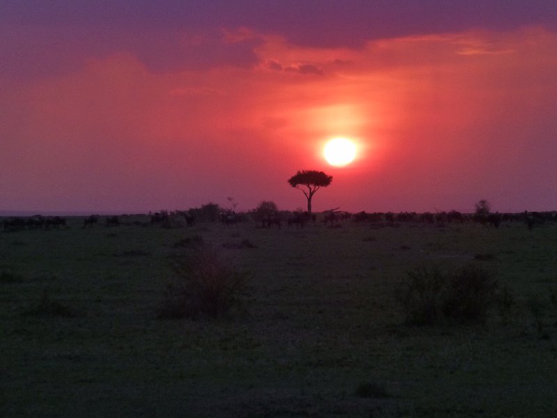 Sunset over Maasai Mara