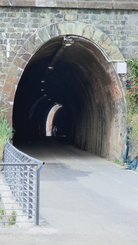 Old railway tunnel converted for pedestrian traffic