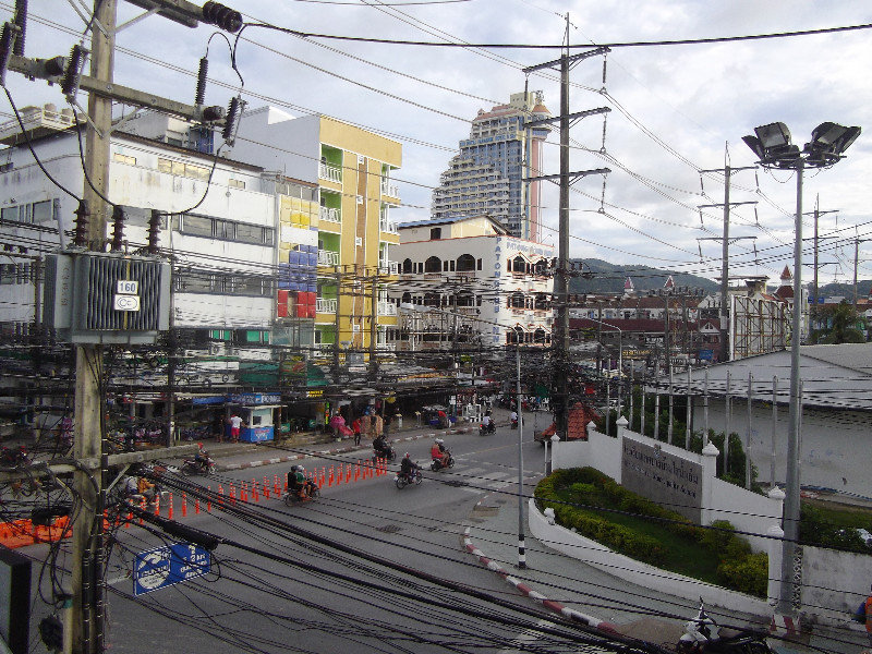 Widok z okna hotelu w Tajlandii typowy