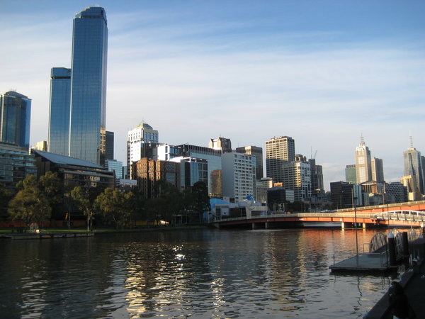 The Melbourne waterfront