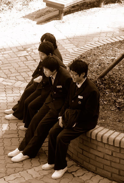 Korea Middle School Students