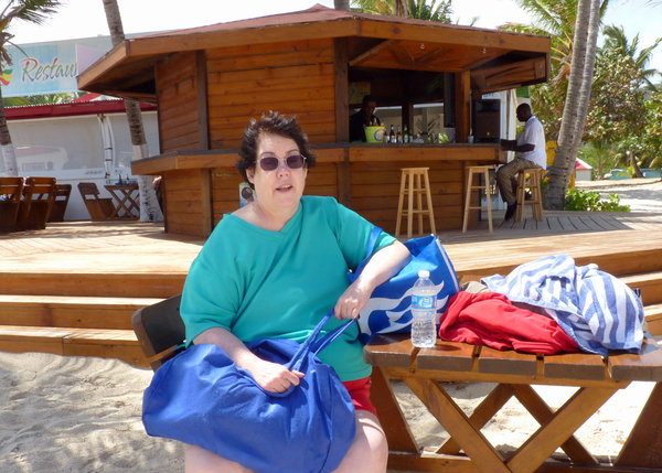Janet at Orient Beach