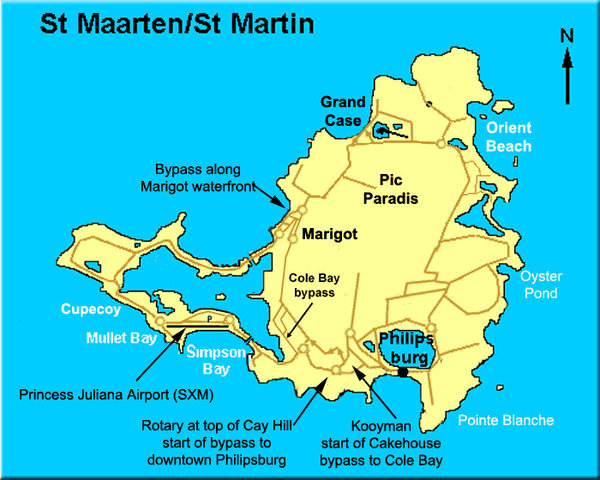 Map of St Martins