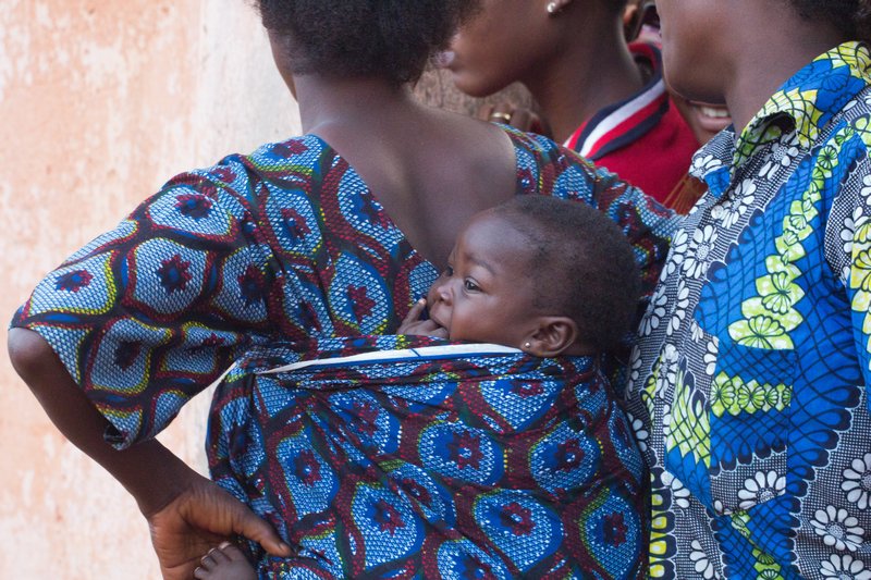 One of the younger spectators