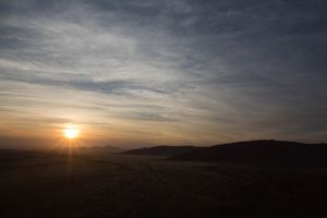 Sunrise from the dunes, Sesreim