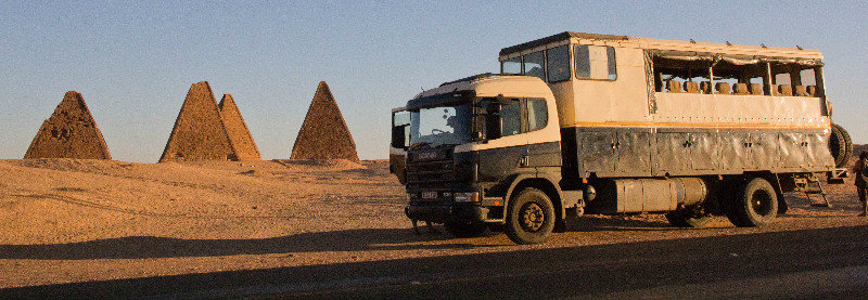 Rosie and the roadside pyramids