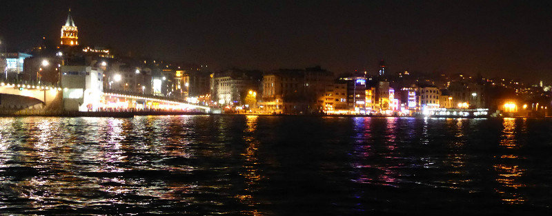 Galata Bridge with the tower behind it