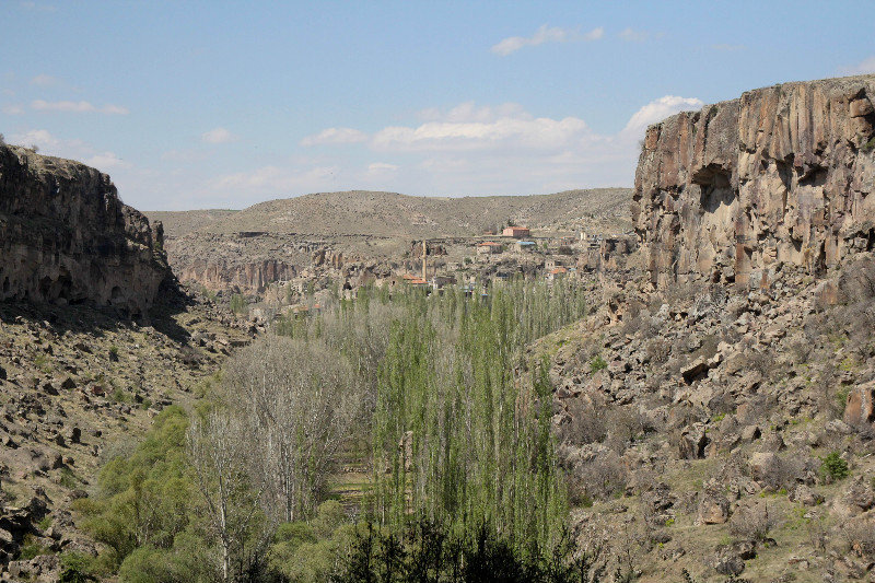 Ilhara Gorge, looking towards town with the same name 