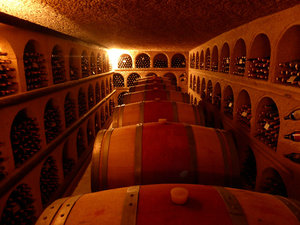 Very expensive wine stored in caves!