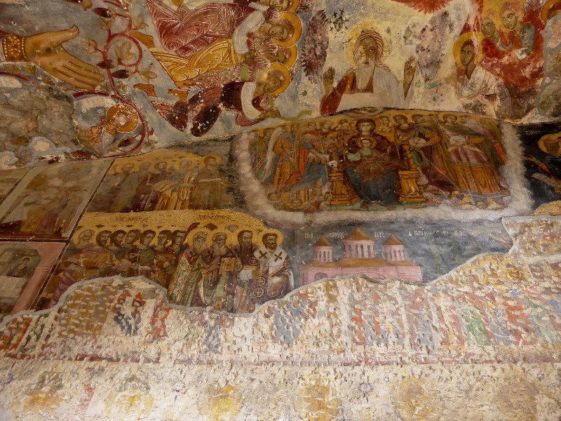 Rock chapel frescoes