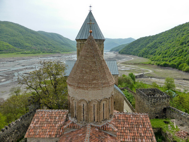 View from the outer church building