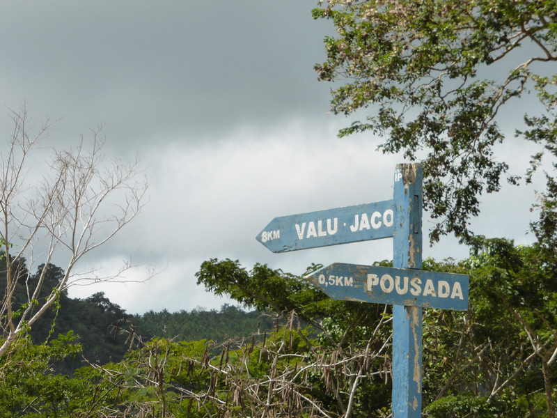 Turn off to Jaco Island in Tutuala