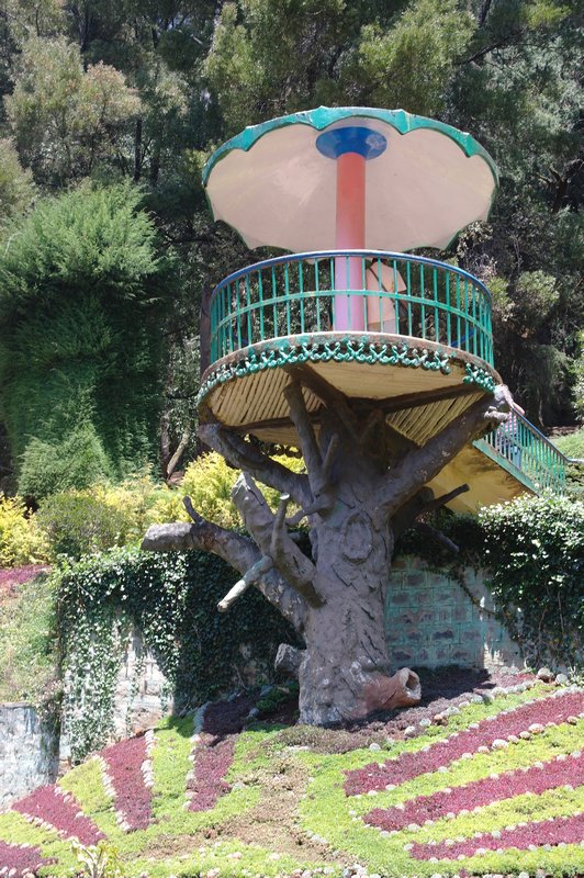 Fake Tree House In Botanical Gardens