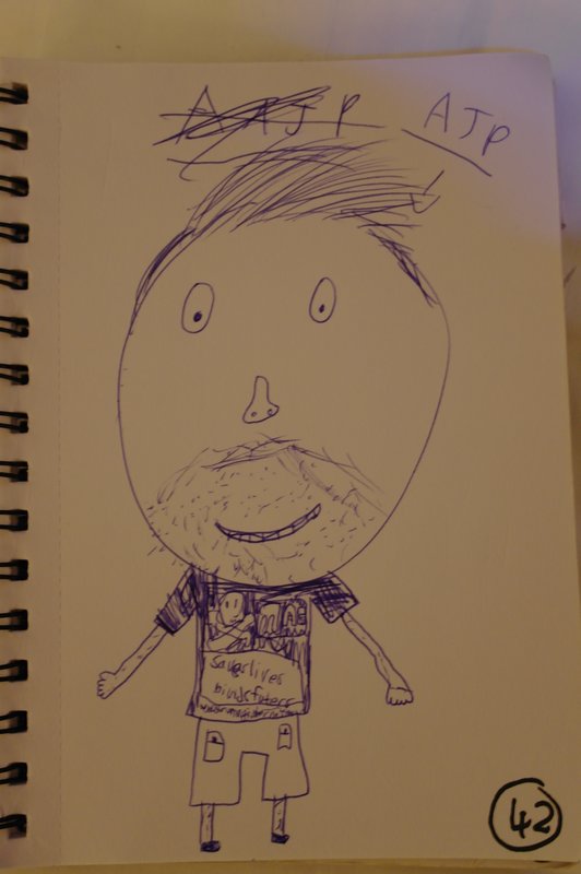 Ruby's Drawing of her Beloved Father