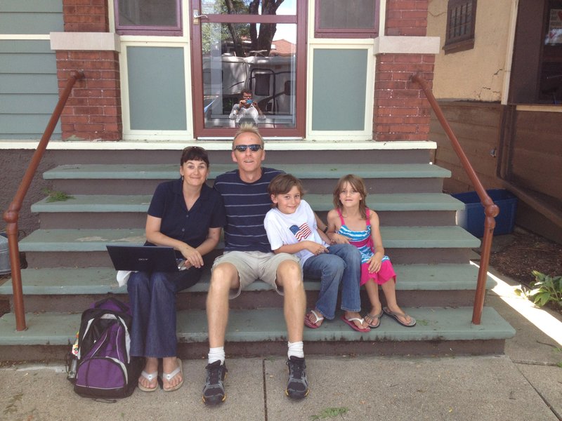 On the Steps of Rob & Marias' House with Rob (3)