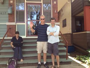 On the Steps of Rob & Marias' House with Rob (2)