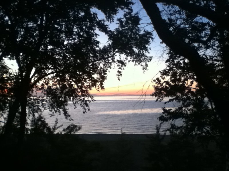 Lake Superior Sunset from our Pitch