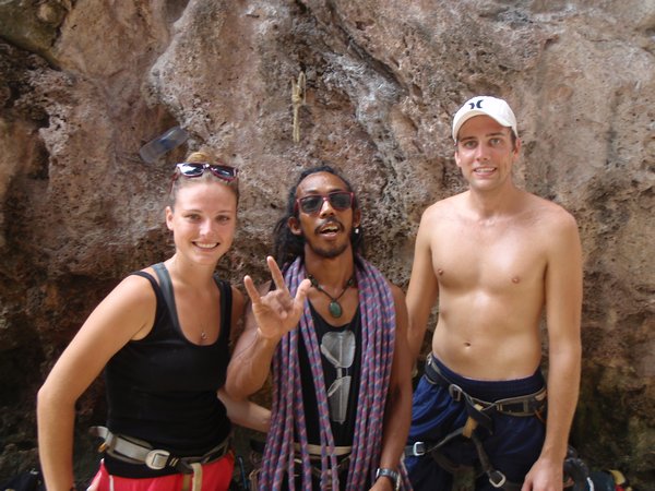 Us with our climbing instructor