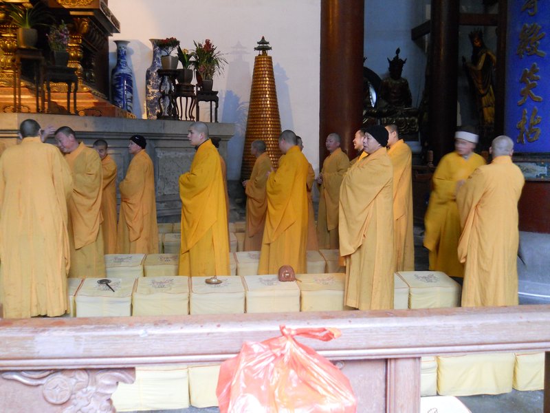 Monks at Lingyin