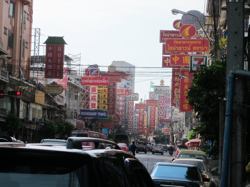One of the main streets in china town
