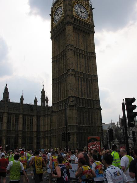 Watching the London marathon 