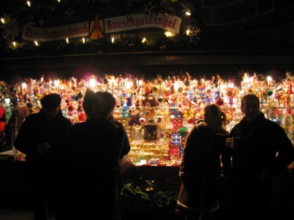 Colourful christmas stall