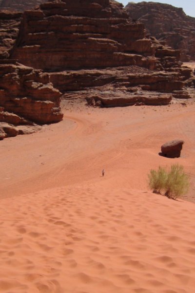 Sand dune in Wadi Rum