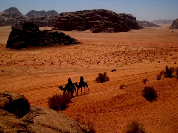 Wadi Rum coloured sands