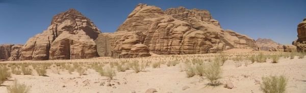Wadi Rum desert view