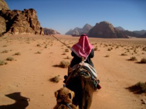 Wadi Rum camel ride 