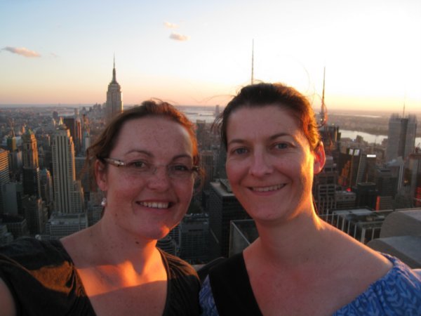 Rach and I at the top of the Rock