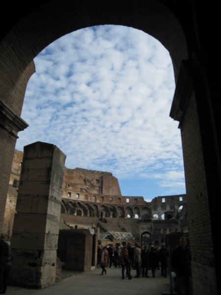 Colosseum arch view