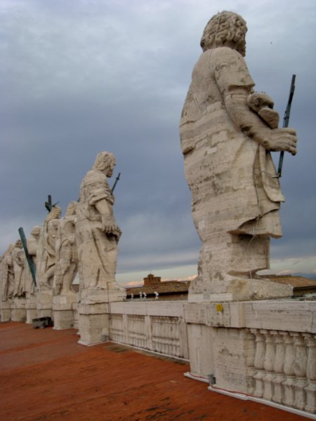 Saints watching over Rome