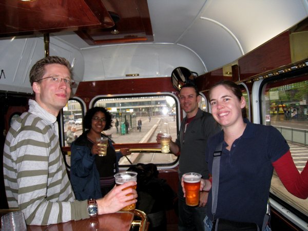 Beer tram action