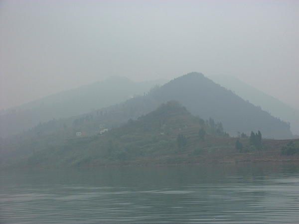 das Ufer des Yangtze Rivers