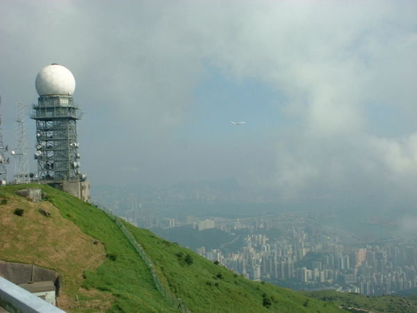 view over Kowloon to Hong Kong Island