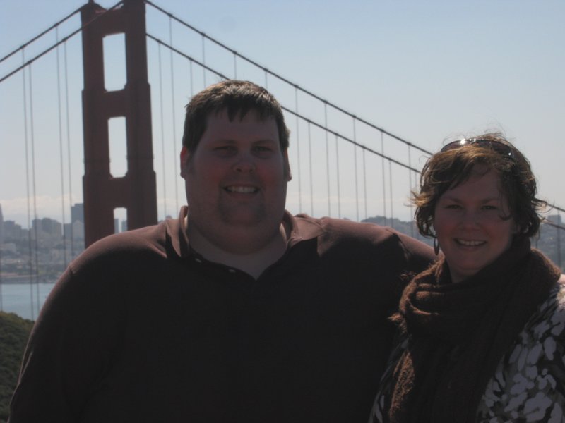 Mike and Monique in front of GGB