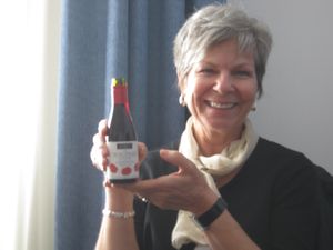 Mom and her wine