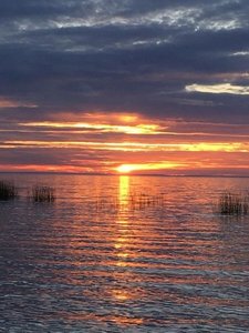 stunning-sunset-over lake albert