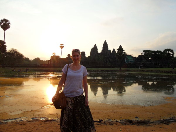 Me at Angkor Wat at sunrise