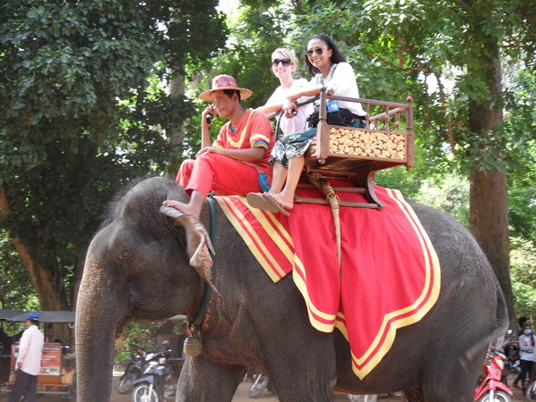 Me and Neesha on our elephant