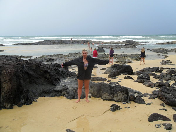 The Champagne Pools. Note the similarity less the bin bags