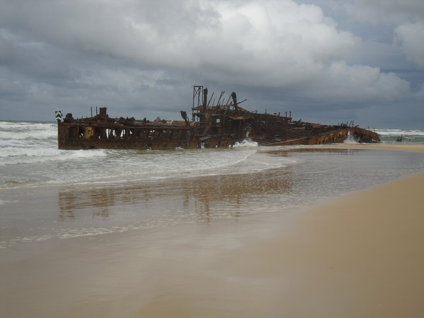 A shipwreck called the Marhano on the Eastern Beach