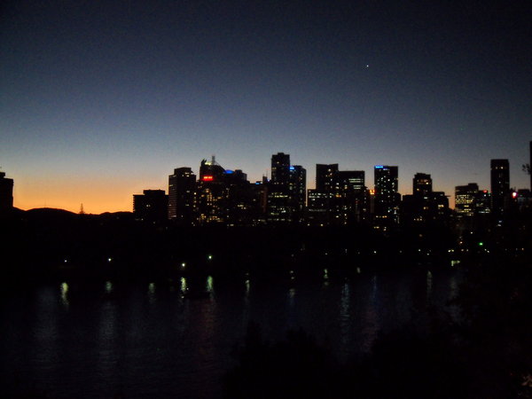 Brisbane at sunset