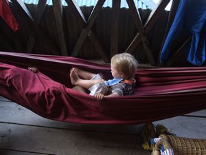 hide and seak in the hammock