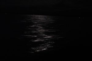 moon light in the Bali sea