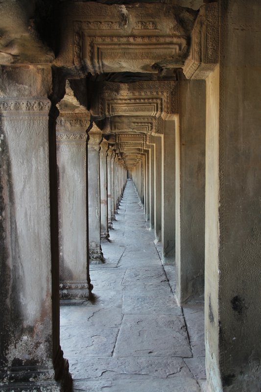 Säulen im Angkor Wat