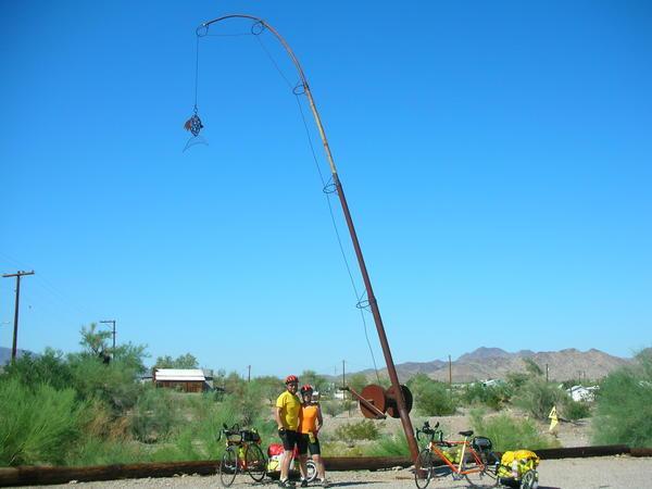 Giant fishing pole