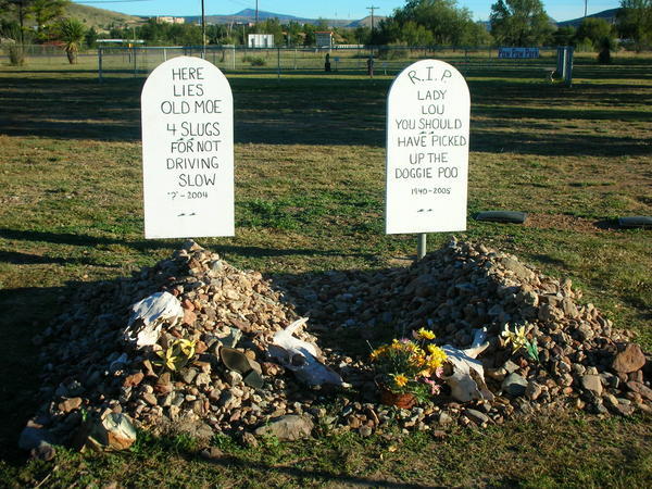 Graves at the RV park